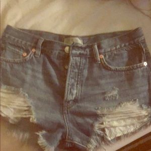 Free the people cutoff shorts bnwt